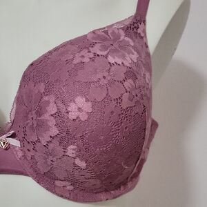 Lace Underwire Bra in Mauve